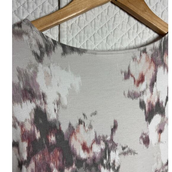 J. Jill Pure Jill Women XL/P Watercolor Long Sleeve Floral Top Pima Cotton - Picture 6 of 8